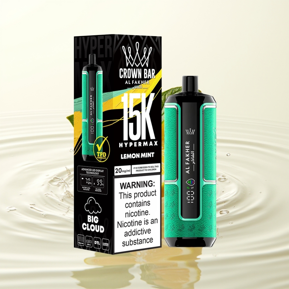 Al Fakher Crown Bar 15K Hypermax 22ml 600mAh Type-C Citroen Munt