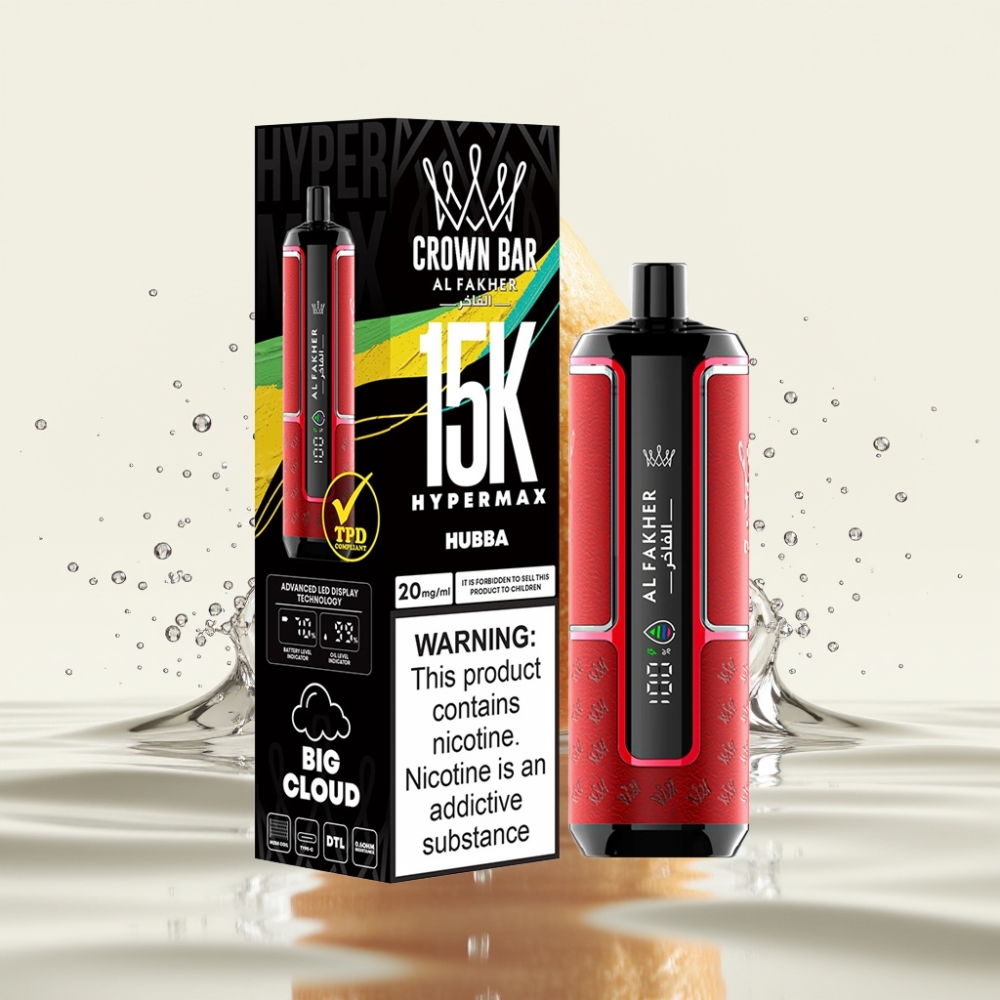 Al Fakher Crown Bar 15K Hypermax 22ml 600mAh Type-C Hubba