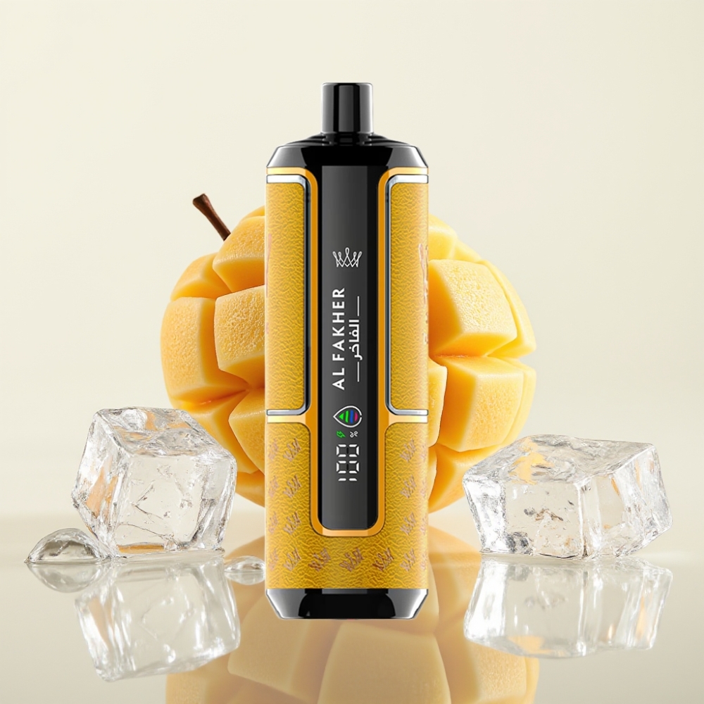 Al Fakher Crown Bar 15K Hypermax 22ml 600mAh Type-C Mango IJs Wegwerp Vape Kit