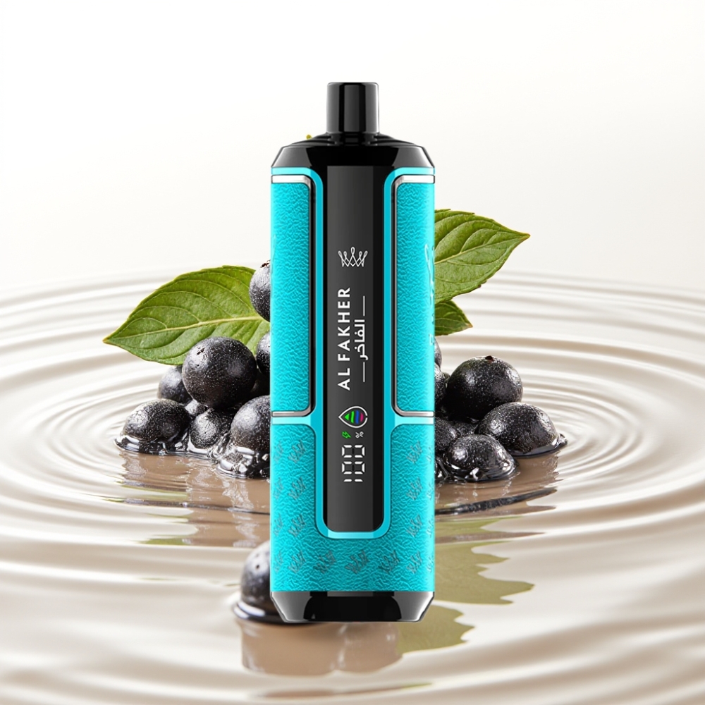 Al Fakher Crown Bar 15K Hypermax 22ml 6mg Zwarte Bes Munt Wegwerp Vape Kit
