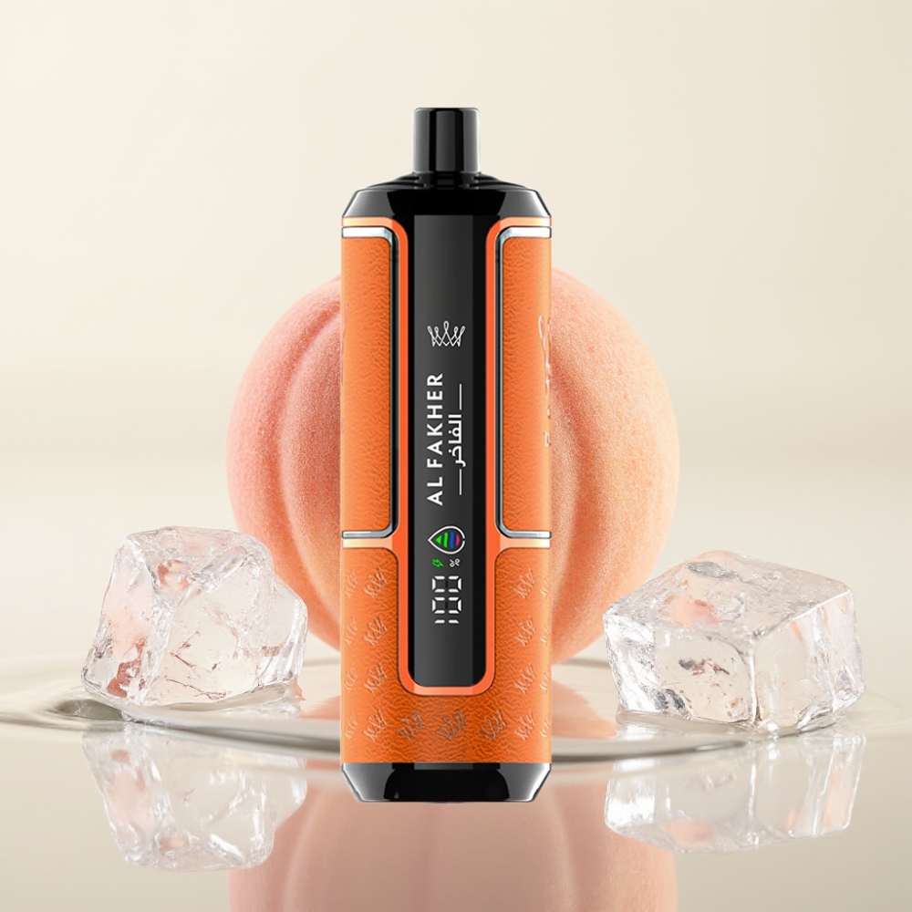 Al Fakher Crown Bar 15K Hypermax 22ml Peach Ijs Wegwerp Vape Kit