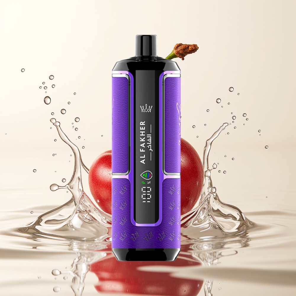 Al Fakher Crown Bar 15K Hypermax 22ml Type-C Kersen Fiesta Wegwerp Vape Kit