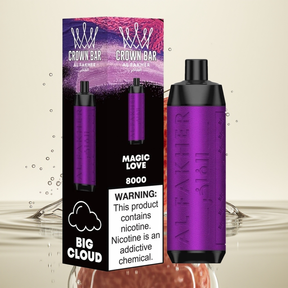 Al Fakher Crown Bar 8000 Crystal Wegwerp Vape Magische Liefde - 18ml - 5mg