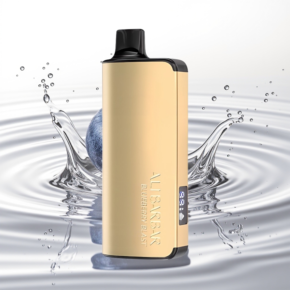 Alibarbar Ingot 9000 Puffs 22ml 2350mAh LED Blauwe Bes