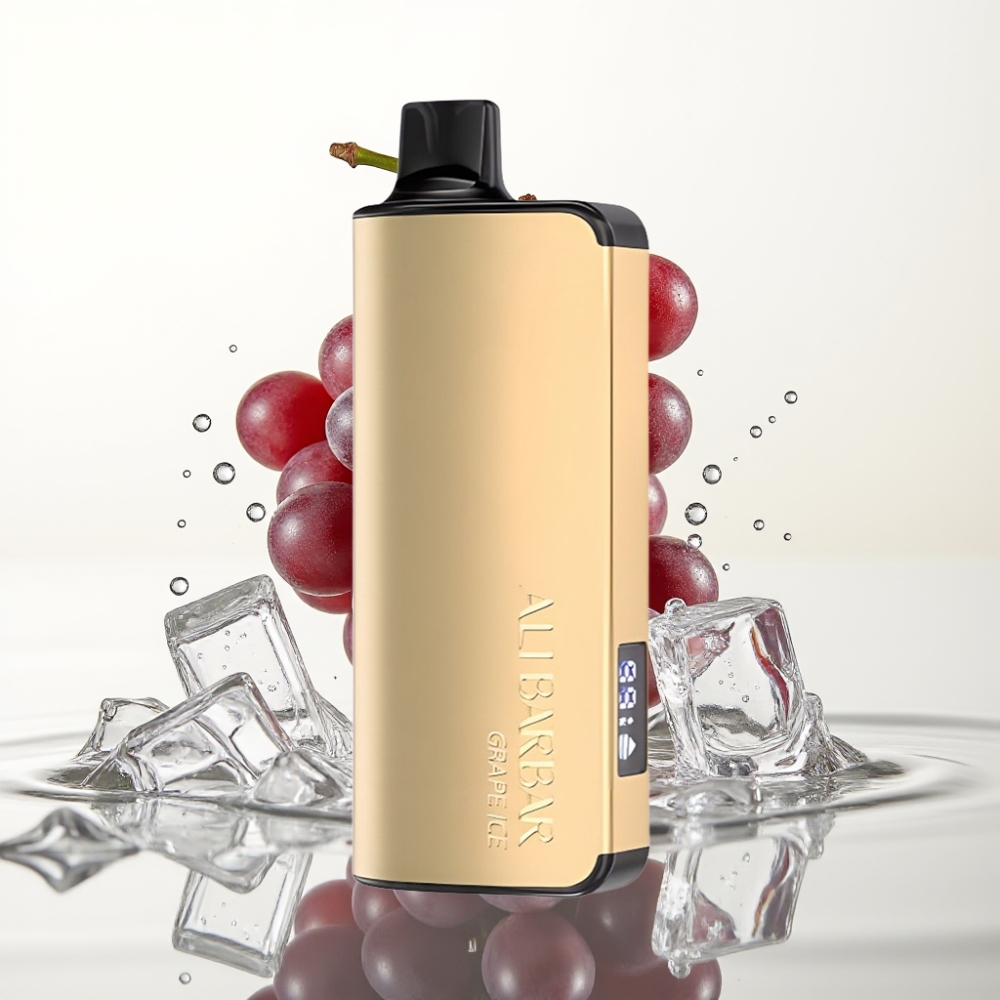 Alibarbar Ingot 9000 Puffs 22ml 2350mah Druiven IJs Wegwerp Vape