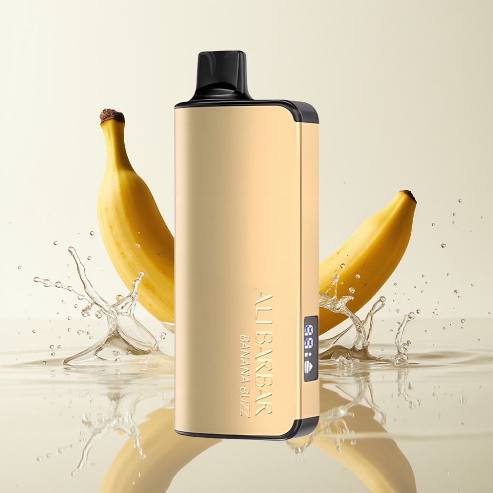 Alibarbar Ingot 9000 Puffs 22ml Banana Buzz LED Display