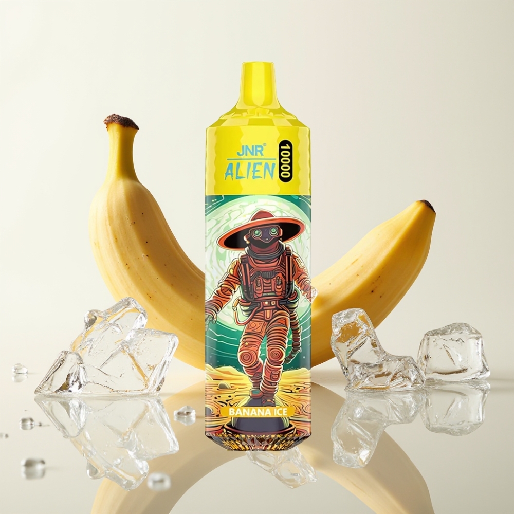 JNR Alien 10000 Puffs 20ml Banana IJs Sporty Design LED RGB Type-C
