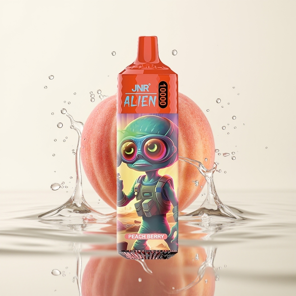 JNR Alien 10000 Puffs 850mAh Peach Berry RGB LED
