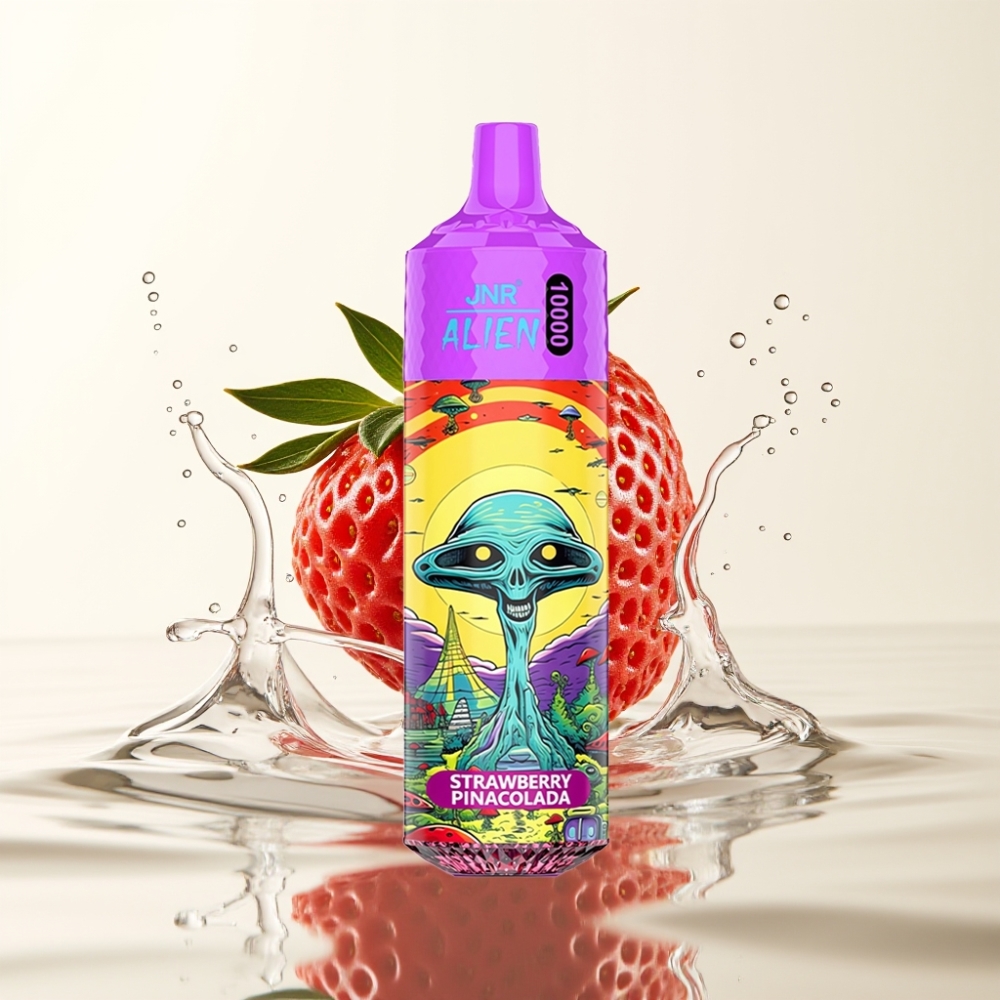 JNR Alien 10000 Puffs 850mAh RGB LED Aardbei Pina Colada