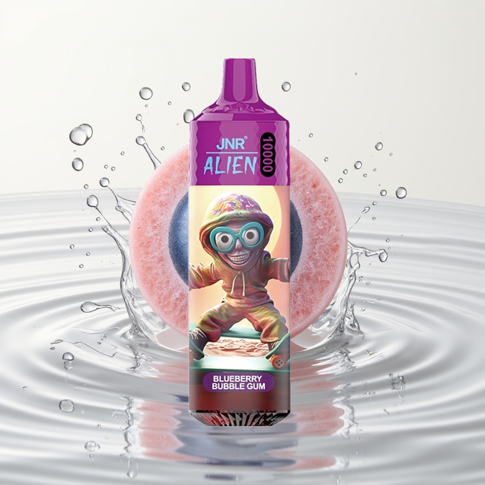 JNR Alien 10000 Puffs 850mAh Type-C LED Blauwe Bubbelgum