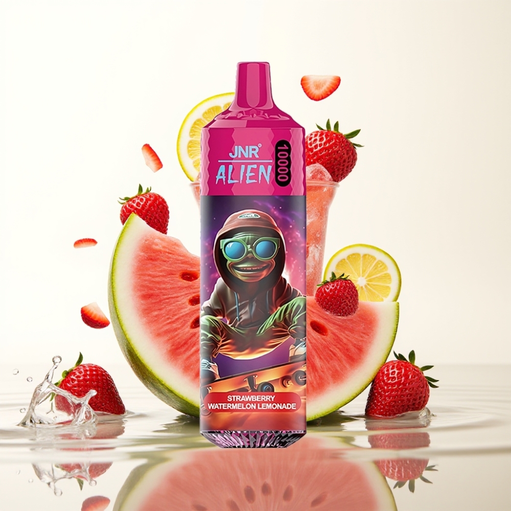 JNR Alien 10000 Puffs 850mAh Type-C RGB Aardbei Watermeloen Lemonade