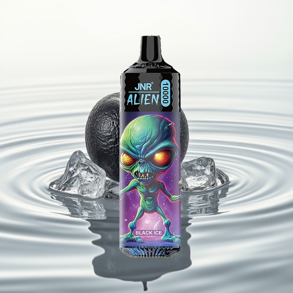JNR Alien 10000 Puffs 850mAh Type-C Zwart Ijs RGB Sport