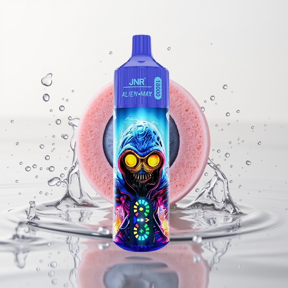 JNR Alien Max 18000 Puffs Dual Mesh Coil Type-C Quick Charge Blauwe Bes Bubblegum