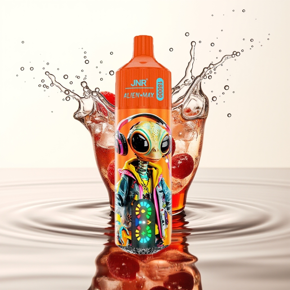 JNR Alien Max 18000 Puffs Smart LED Display Dual Mesh Coil Fizzy Kers Cola
