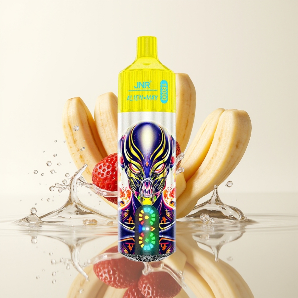 JNR Alien Max 18000 Puffs Smart LED Dual Mesh Aardbei Banaan