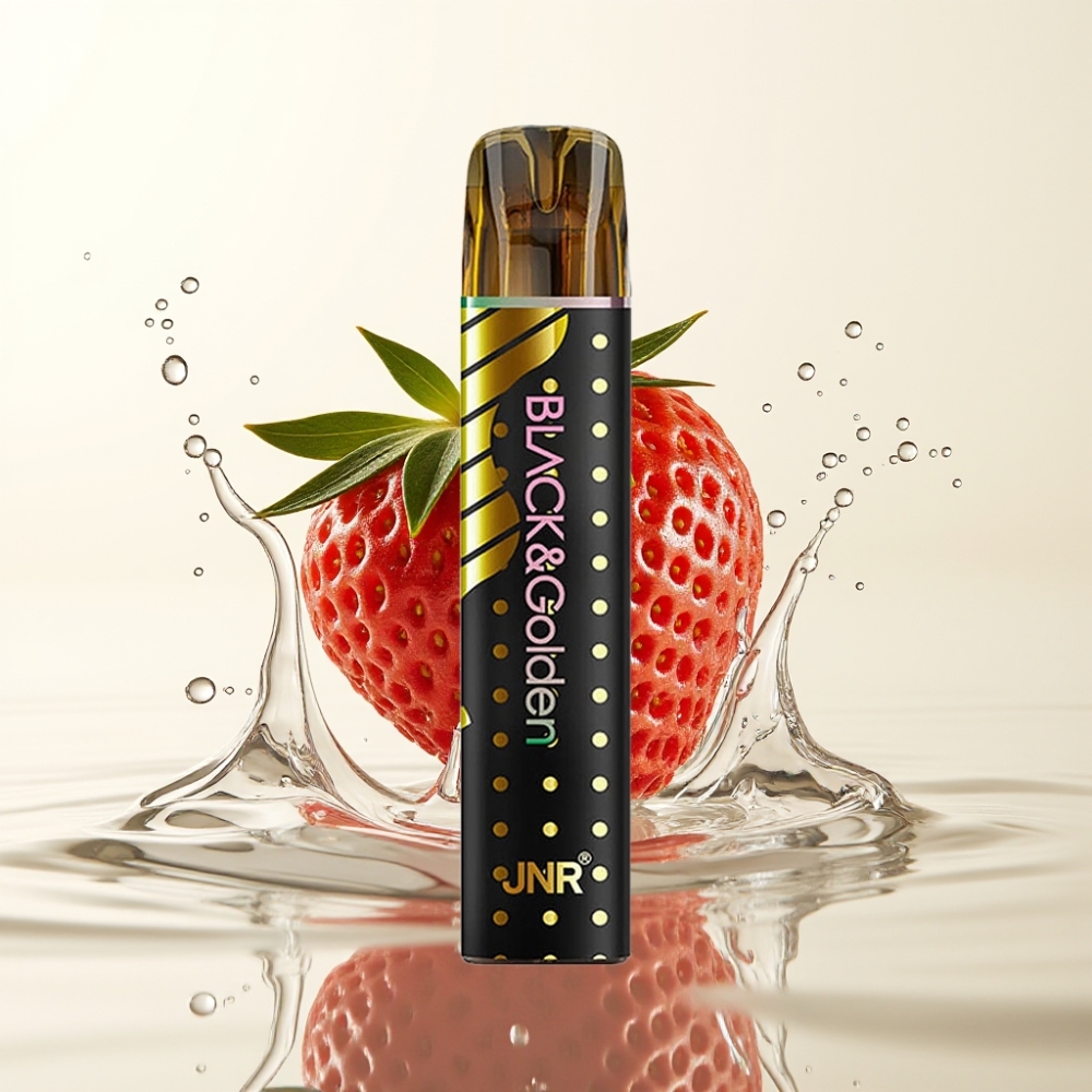 JNR Black&Golden 800 Puffs Wegwerp Vape Aardbei Kiwi 550mAh 2ml TPD 2%