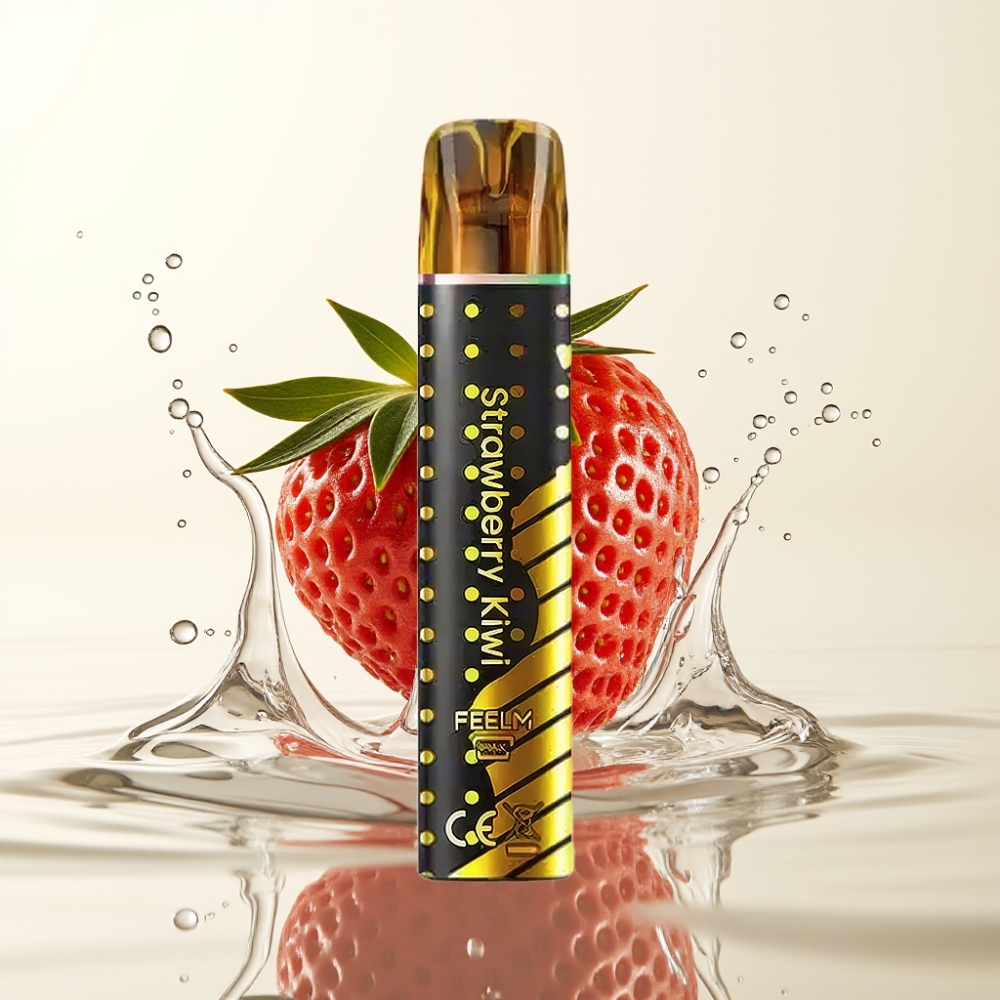 JNR Black&Golden 800 Puffs Wegwerp Vape Aardbei Kiwi 550mAh 2ml TPD 2%
