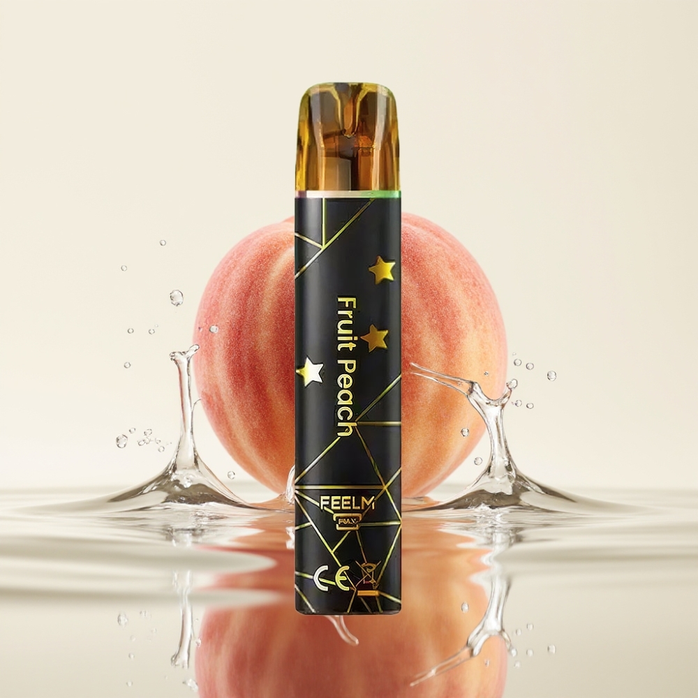 JNR Black&Golden 800 Puffs Wegwerp Vape Fruit Perzik 550mAh 2ml TPD