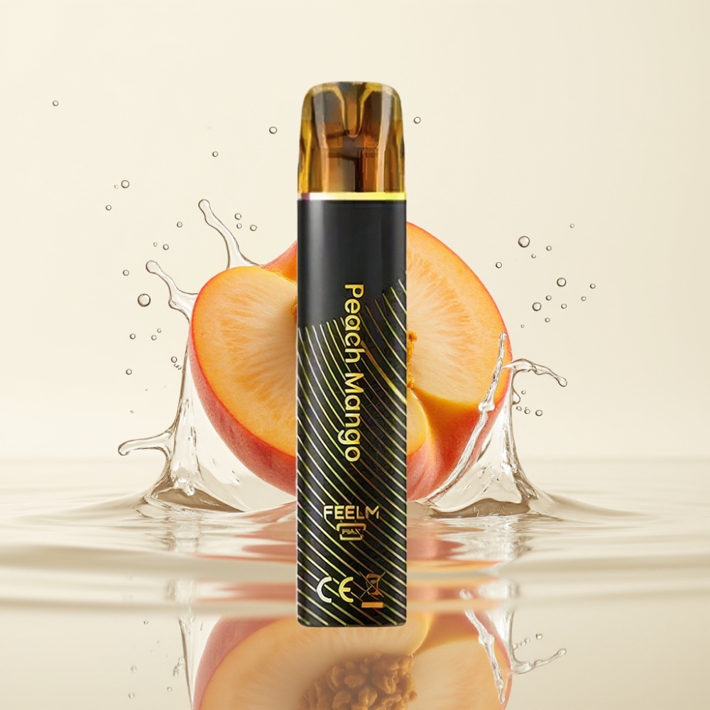 JNR Black&Golden 800 Puffs Wegwerp Vape Perzik Mango 550mAh TPD 2%