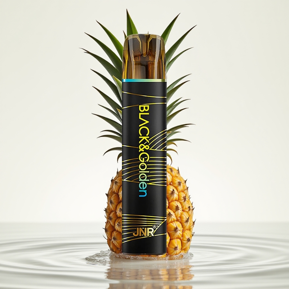JNR Black&Golden 800 Puffs Wegwerp Vape Pineapple Ice 550mAh 2ml TPD 2%