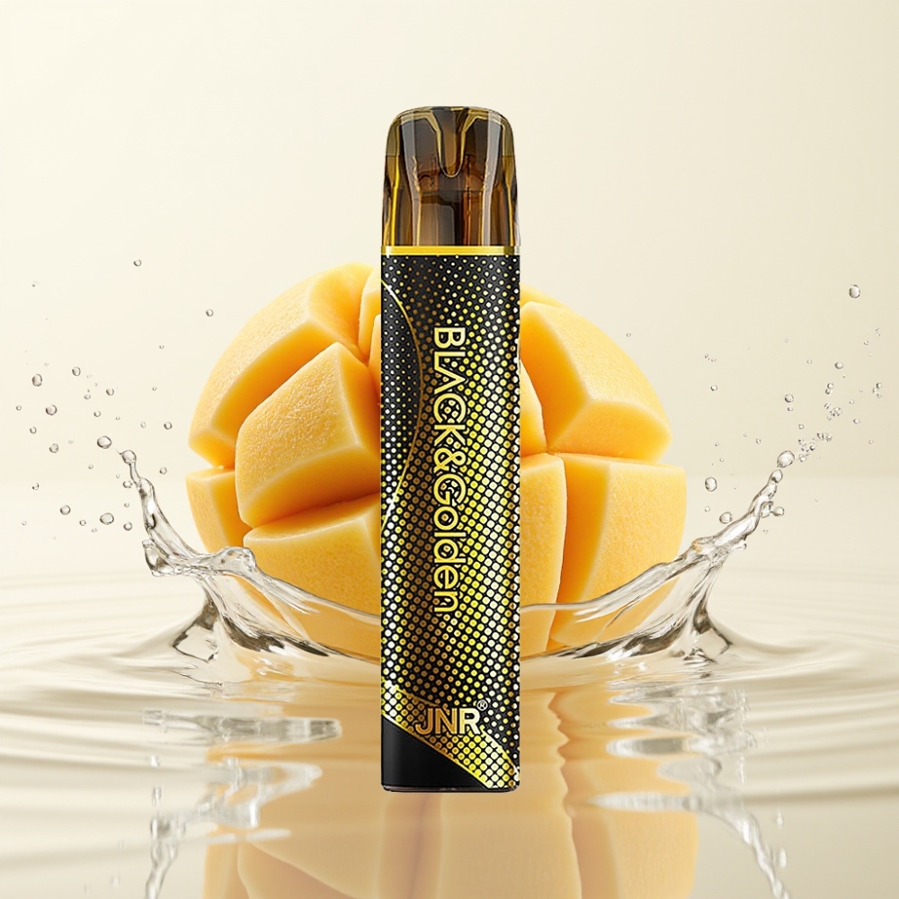JNR Black&Golden 800 Puffs Wegwerp Vape Triple Mango 550mAh TPD 2%