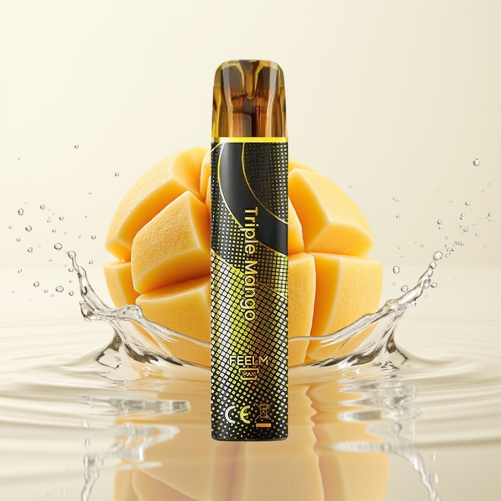 JNR Black&Golden 800 Puffs Wegwerp Vape Triple Mango 550mAh TPD 2%