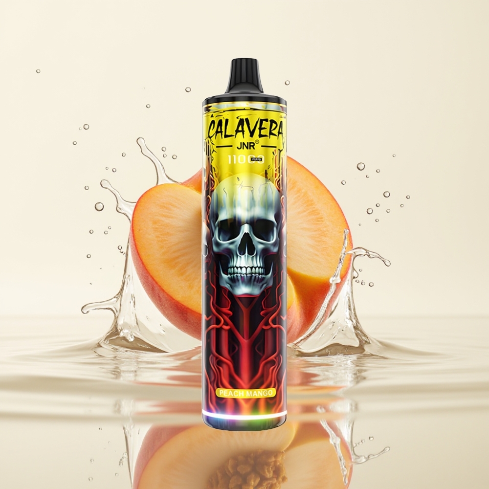JNR Calavera 11000 Puffs Wegwerp Vape Perzik Mango Type-C 21ml 1.0ohm