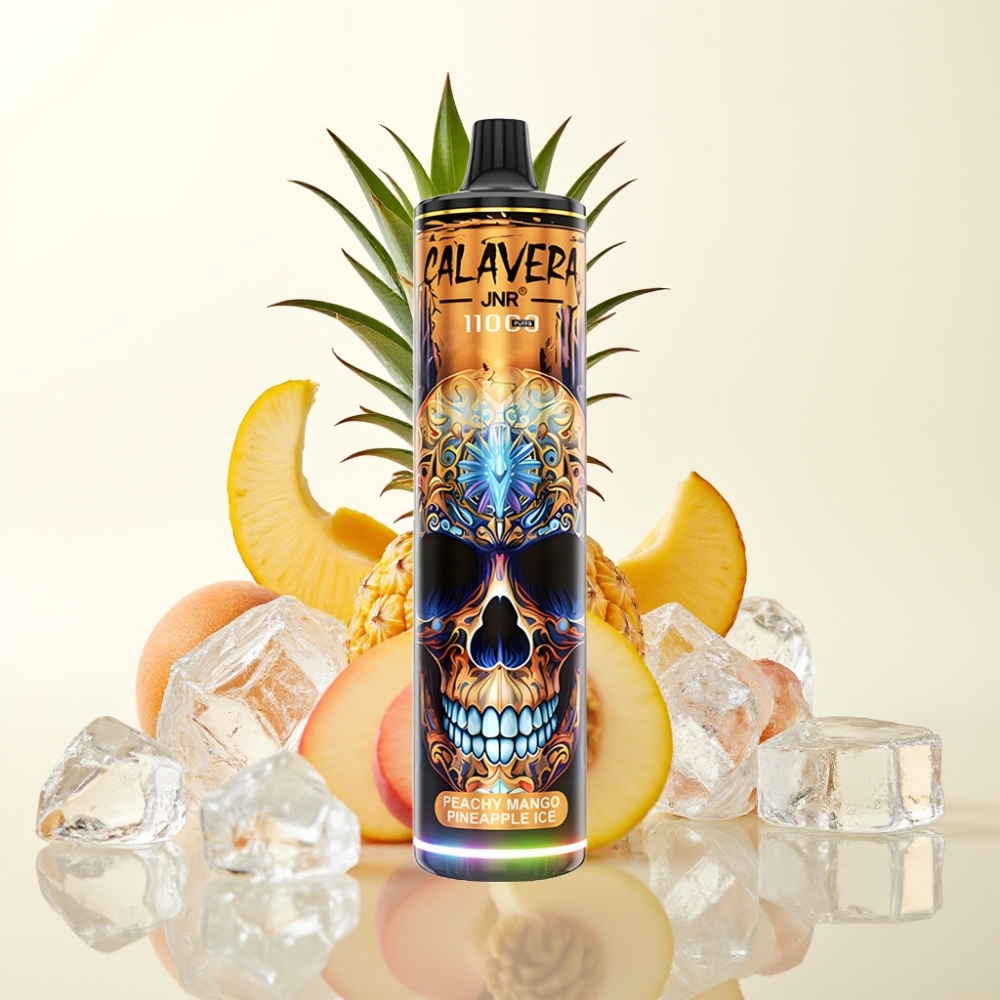 JNR Calavera 11000 Puffs Wegwerp Vape Type-C 21ml Perzik Mango Ananas Ijs