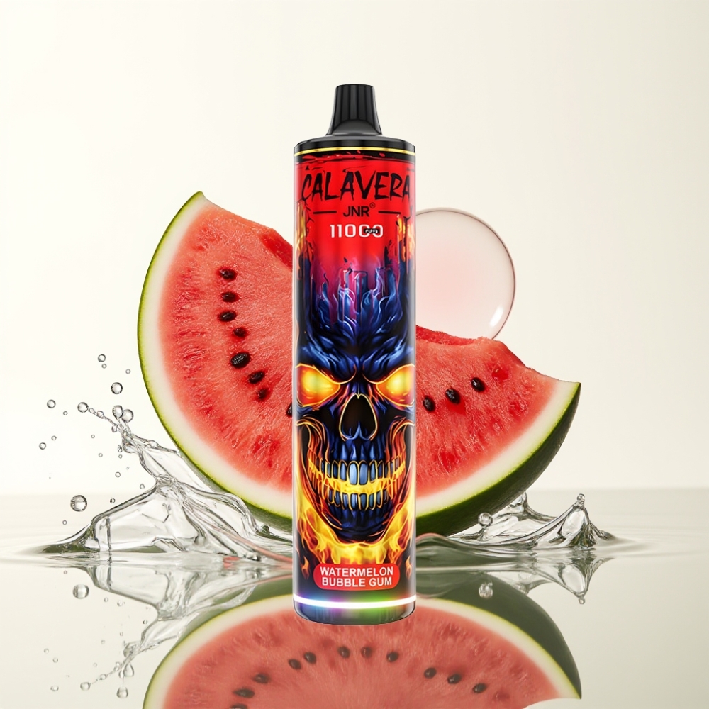 JNR Calavera 11000 Puffs Wegwerp Vape Watermeloen Bubble Gum 850mAh Type-C 21ml