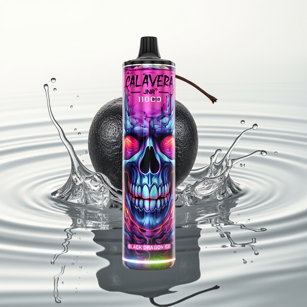 JNR Calavera 11000 Puffs Wegwerp Vape Zwarte Draak IJs Type-C 850mAh 21ml