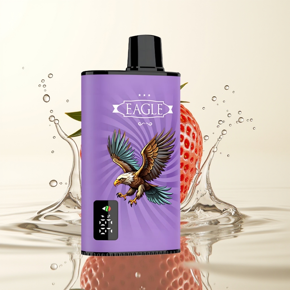 JNR EAGLE Smart 23000 Puffs Wegwerp Vape Aardbei Kiwi Met Digitaal Scherm & Type-C Lader