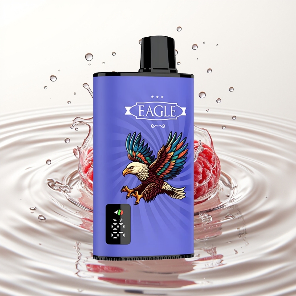 JNR EAGLE Smart 23000 Puffs Wegwerp Vape Blauwe Bes Framboos Kers met Digitaal Scherm, Instelbare Luchtstroom