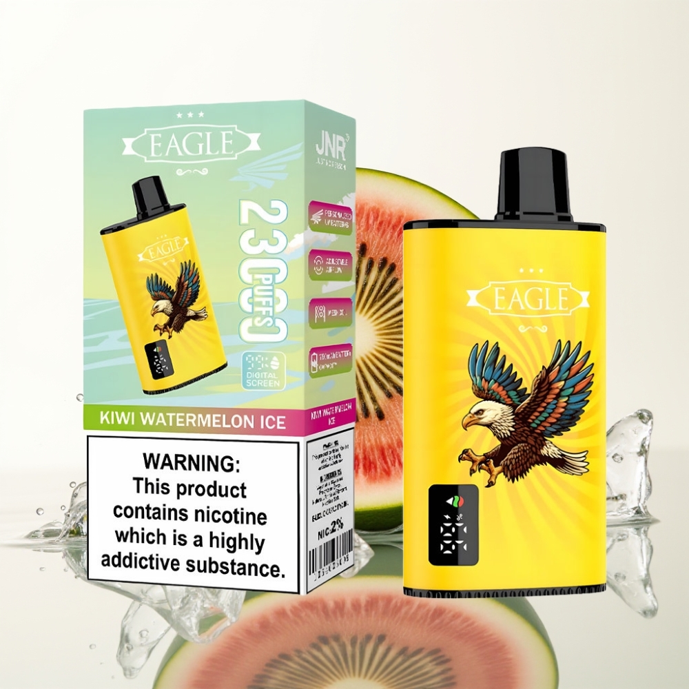 JNR EAGLE Smart 23000 Puffs Wegwerp Vape Kiwi Watermeloen IJs met Digitaal Scherm & Type-C
