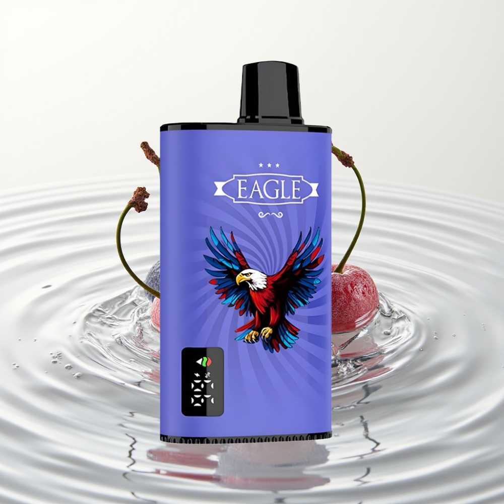JNR EAGLE Smart 23000 Puffs Wegwerp Vape Met Digitale Scherm, 1.0ohm Mesh Coil & Blauwe Framboos Kers Smaak