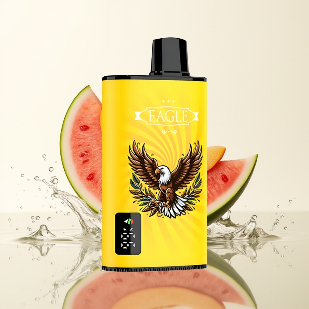 JNR EAGLE Smart 23000 Puffs Wegwerp Vape Met Perzik Mango Watermelon, Digitale Scherm, Instelbare Luchtstroom