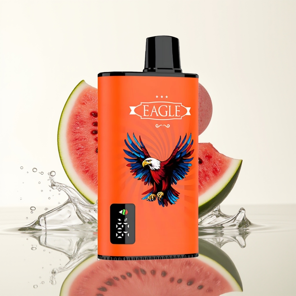 JNR EAGLE Smart 23000 Puffs Wegwerp Vape Watermeloen Bubblegum met Digitale Scherm & Type-C Opladen