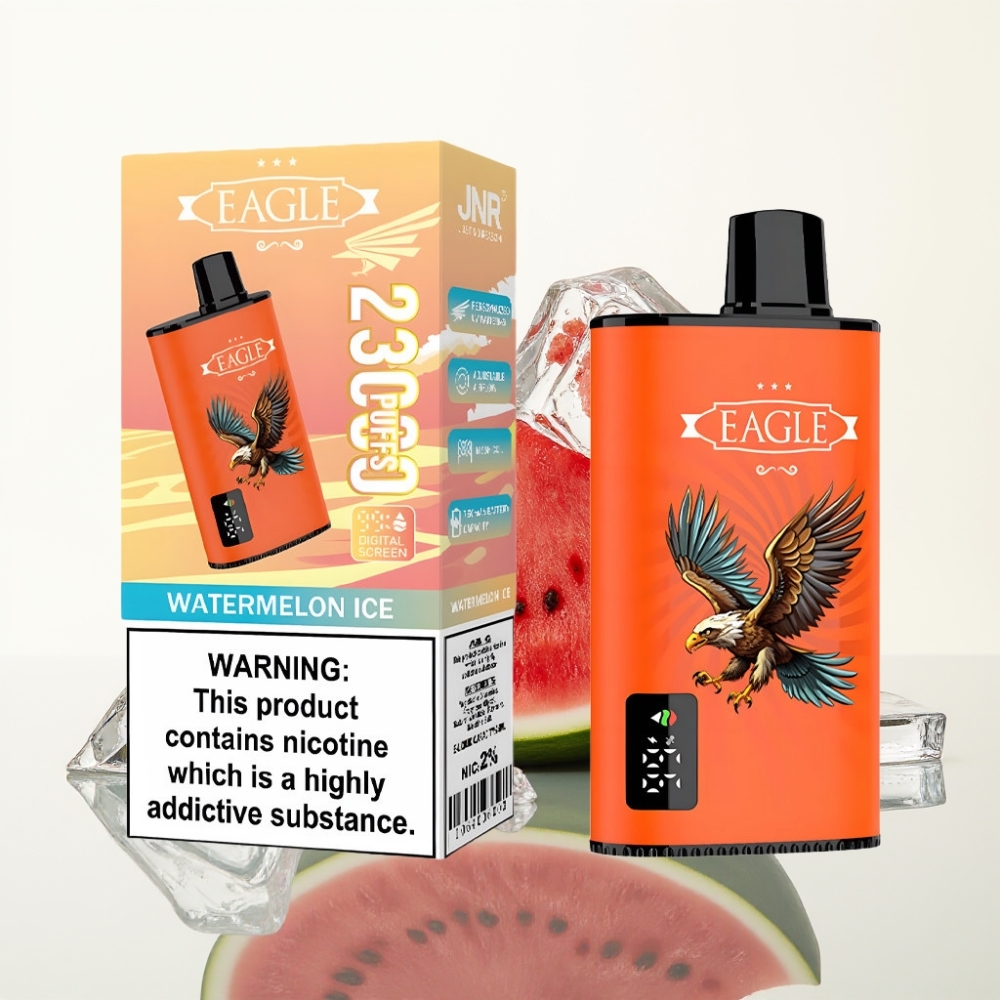 JNR EAGLE Smart 23000 Puffs Wegwerp Vape Watermeloen IJs met Digitaal Scherm & Type-C