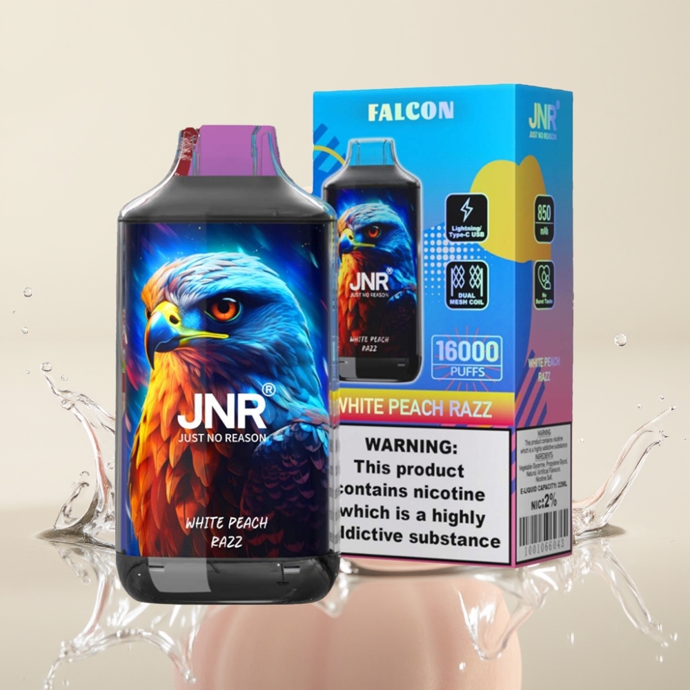 JNR Falcon 16000 Puffs 850mAh 22ml Dual Mesh Coil Witperzik Razz