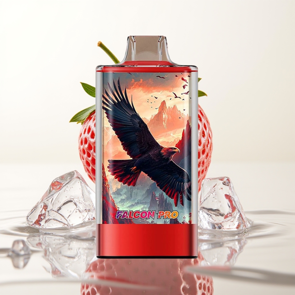 JNR Falcon Pro 28000 30ml 5% Aardbei IJs Smart Display Dual Mesh USB-C MTL