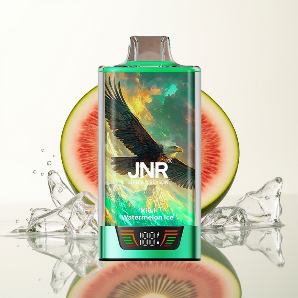 JNR Falcon Pro 28000 30ml 5% Kiwi Watermelon IJs MTL Dual Mesh Smart Display USB-C