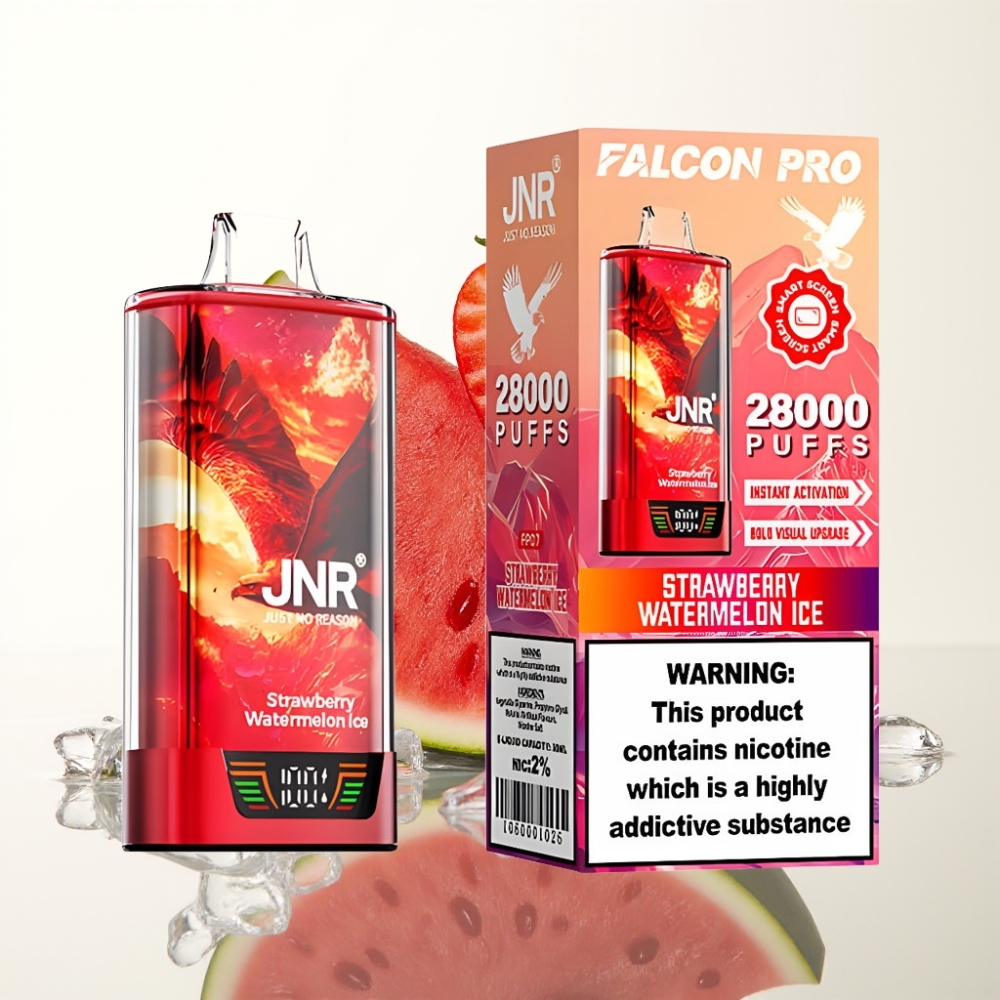 JNR Falcon Pro 28000 30ml Smart Display Aardbei Watermeloen IJs Wegwerp Vape