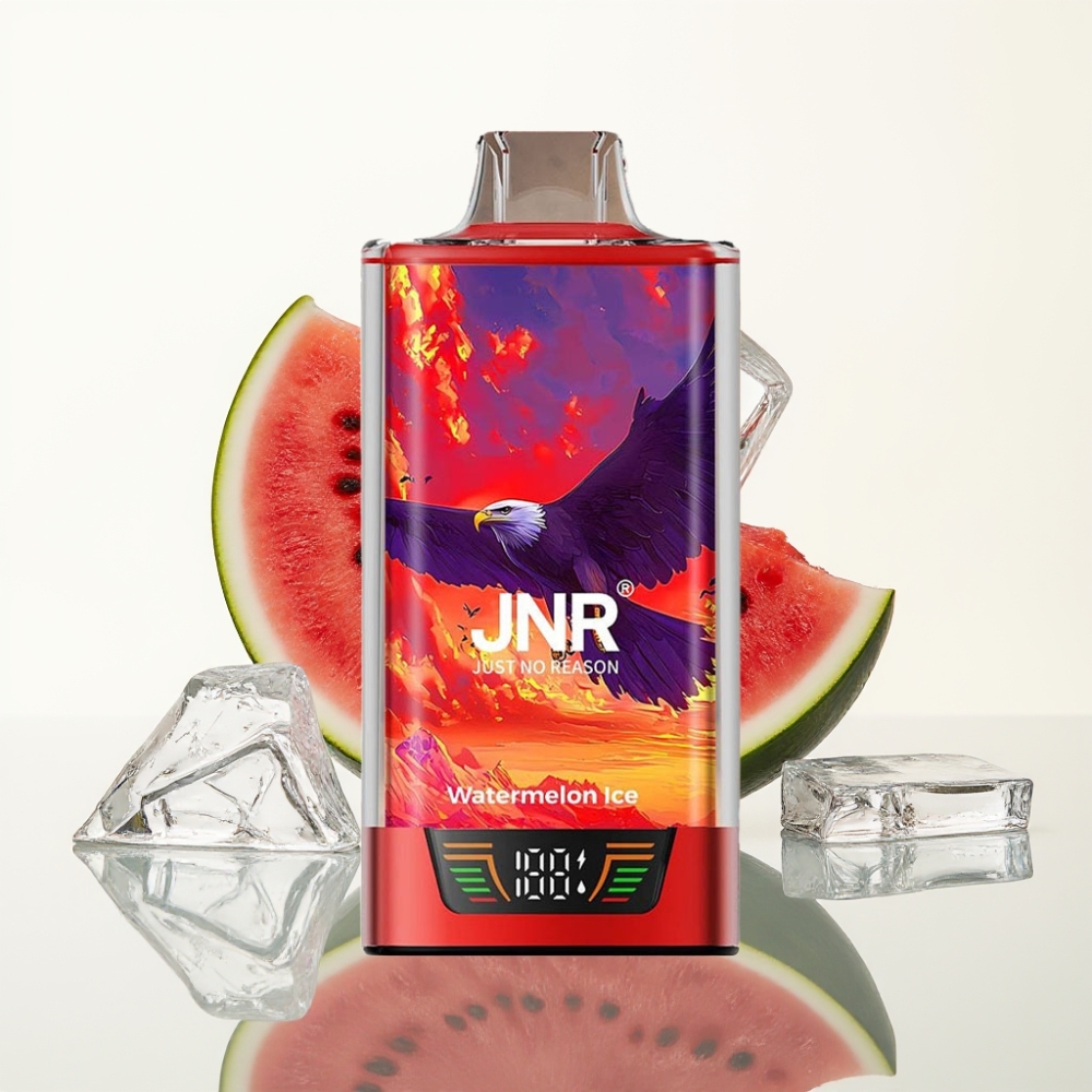 JNR Falcon Pro 28000 30ml Watermeloen IJs Dual Mesh Coil Smart Display USB-C