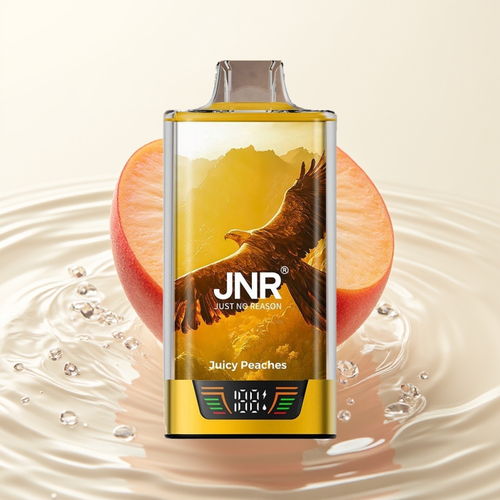 JNR Falcon Pro 28000 Wegwerp Vape 30ml 5% Nicotine Juicy Peaches