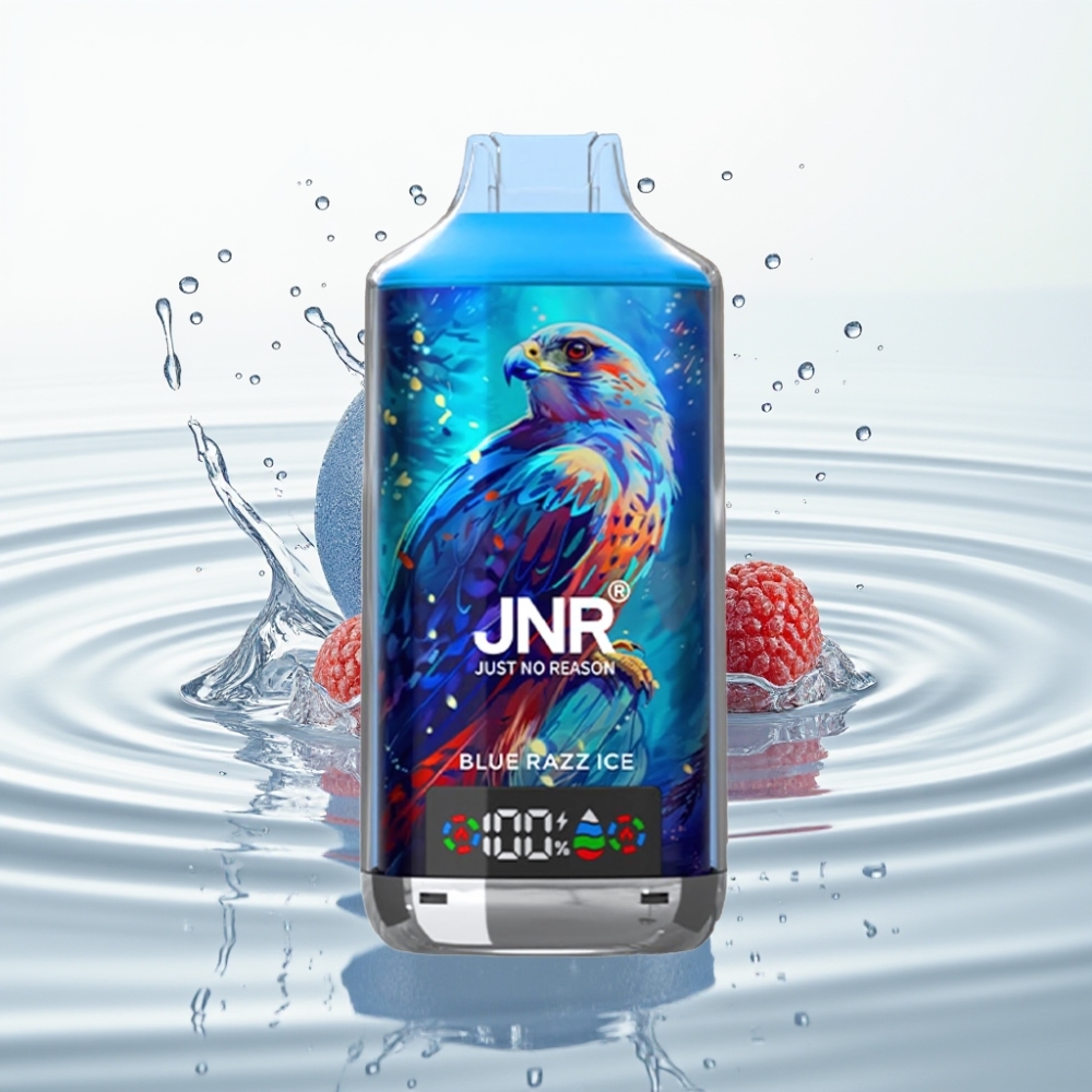 JNR Falcon X 18000 Puffs 24ml Digital Display Type-C Blue Razz Ice
