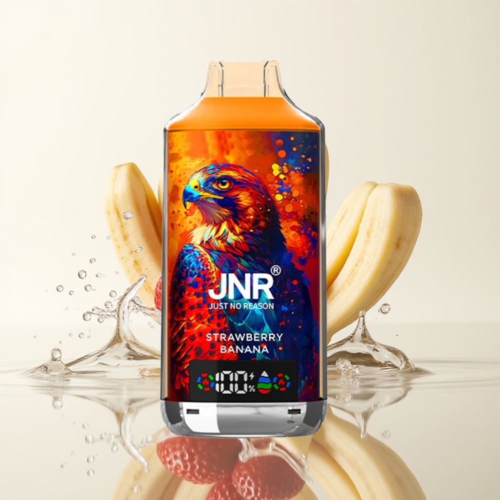 JNR Falcon X 18000 Puffs 24ml Dual Mesh Coil Strawberry Banana