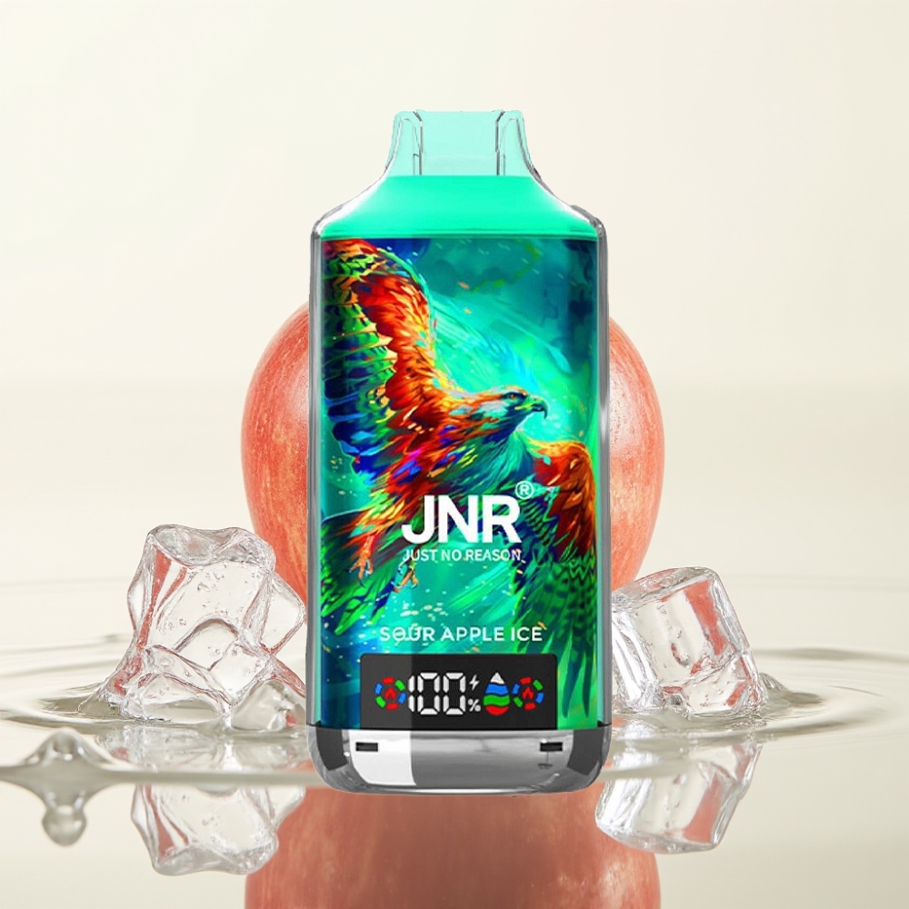 JNR Falcon X 18000 Puffs 24ml Sour Apple Ice Dual Mesh Coil Type-C