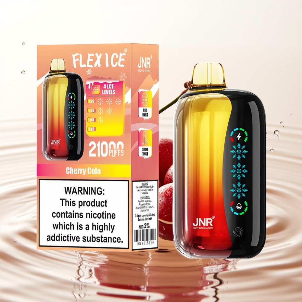 JNR Flex Ice 21000 Puffs Cherry Cola Ijs Aanpasbaar 26ml 1000mAh Type-C