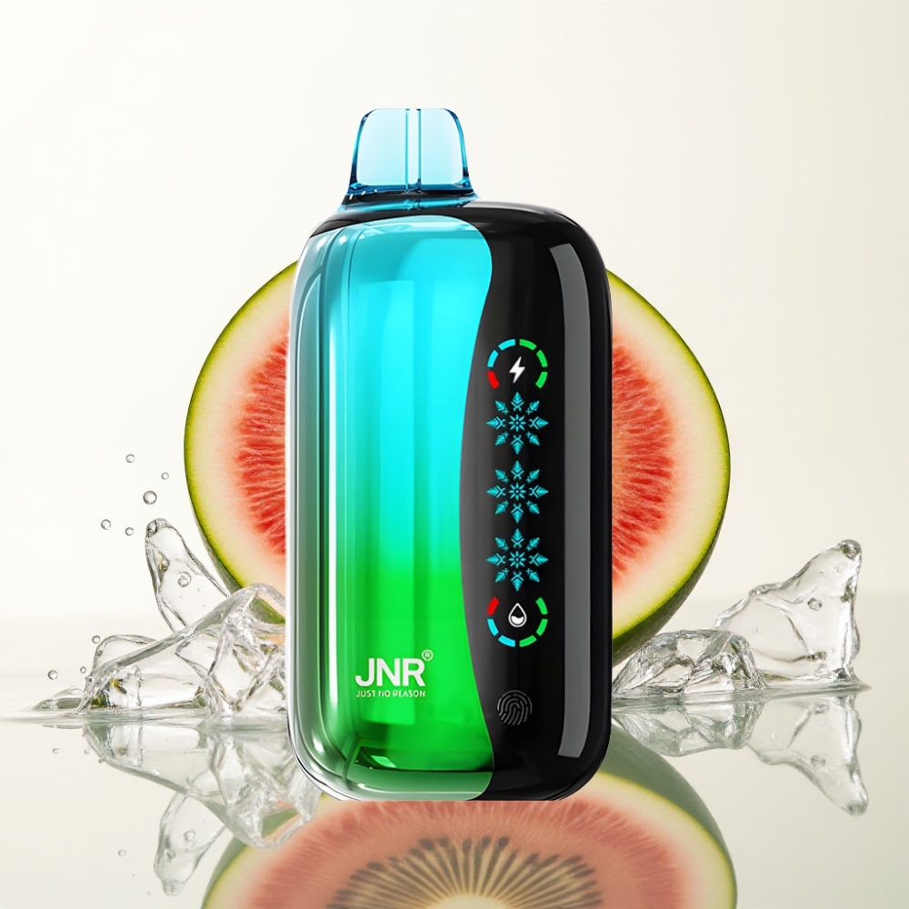 JNR Flex Ice 21000 Puffs Touch Screen Kiwi Watermelon IJs 26ml Dual Mesh