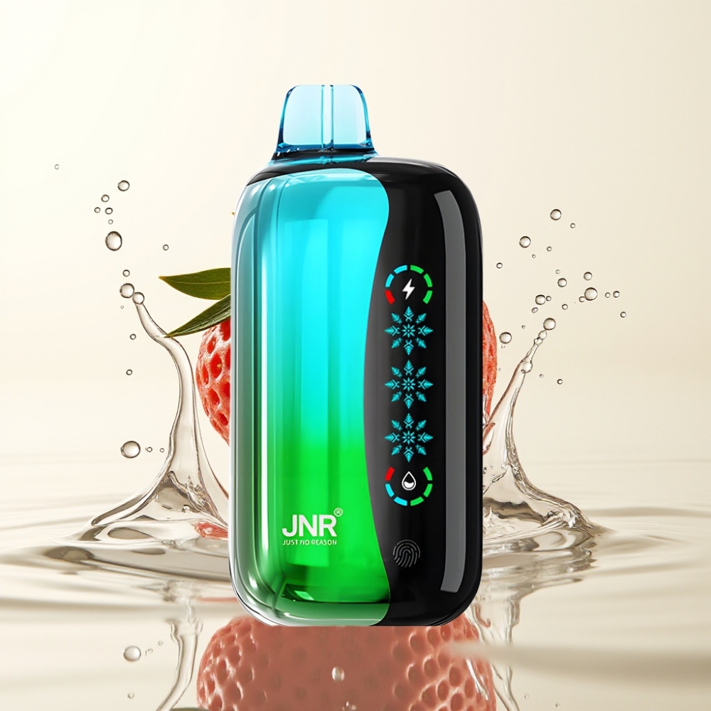 JNR Flex Ice 21000 Puffs Wegwerp Vape Aardbei Kiwi, Ice Adjustable, 26ml, Type-C