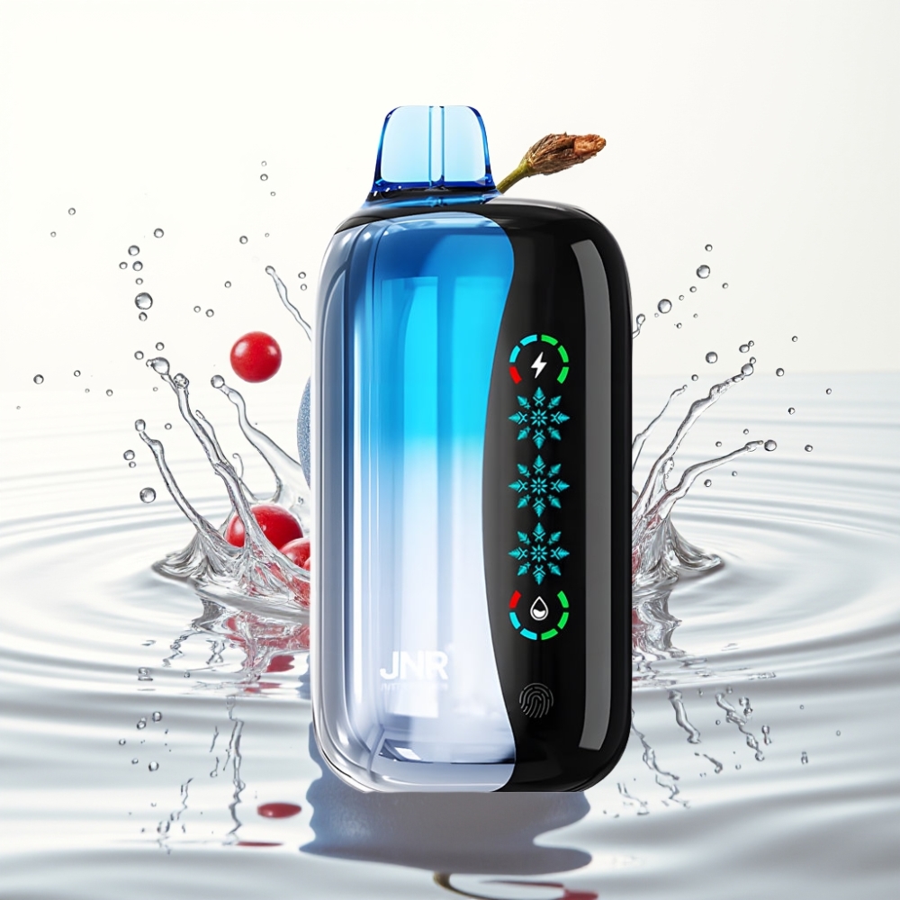 JNR Flex Ice 21000 Puffs Wegwerp Vape Blauwe Kersen Explosie, Ice Adjustable, 26ml, Type-C